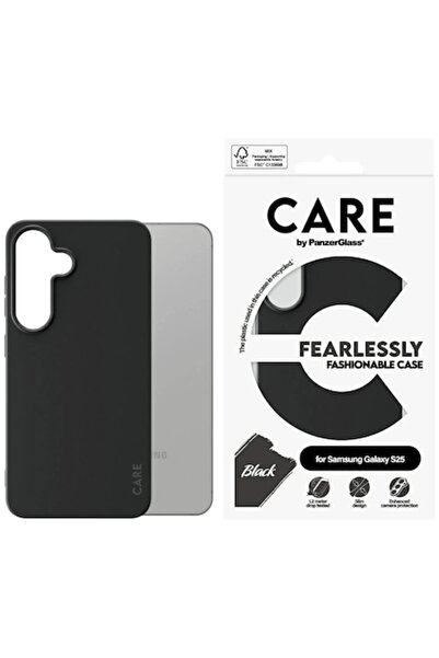 Panzer Glass Husa Care by pentru Samsung Galaxy S25, husa la moda, neagra
