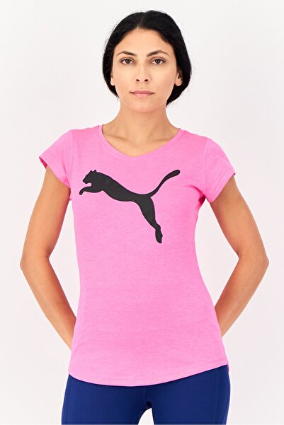 Puma Women Sportswear Fit Short Sleeves Running T-shirt, Pink