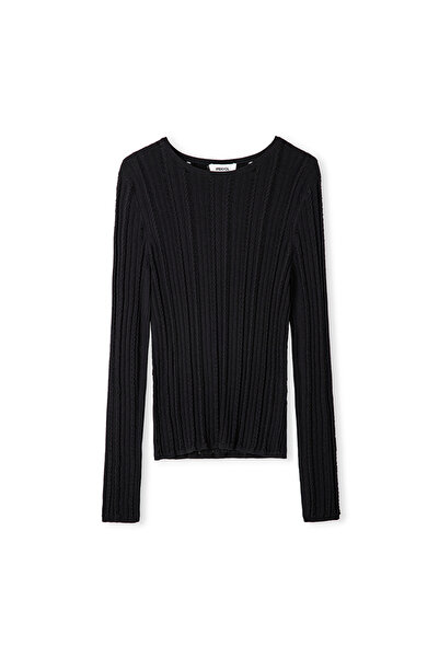 İpekyol Ajurlu dar kesim triko