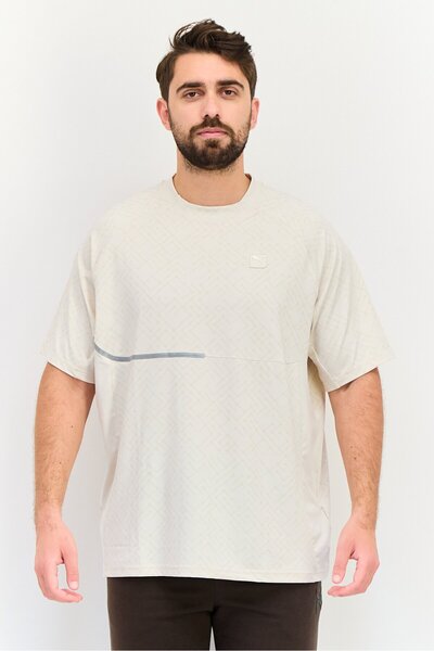 Puma Men Sportswear Fit Short Sleeves Training T-Shirt, Beige