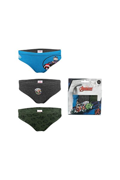 AVENGERS Set 3 chiloti pentru baieti, 100% bumbac, multicolor, Shield,
