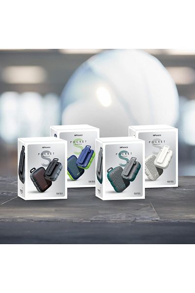 HiFuture Pocket S Mini Portable & Wearable Speaker, 8hrs Playtime,, Magnetic Clip- Blue