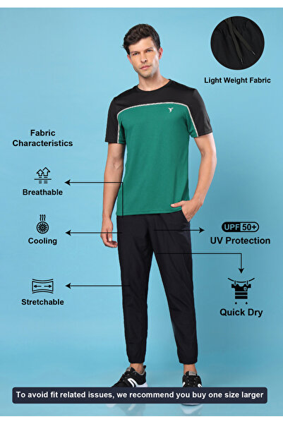 Technosport By Styli Men Solid Relaxed Fit Joggers