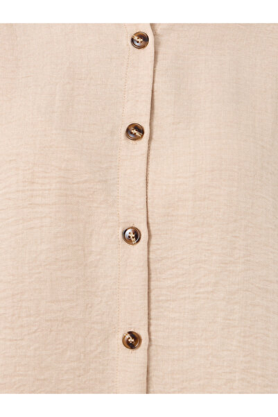 Styli Women Beige Relaxed Fit Shirt and Trouser Modest Set