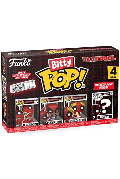 Funko Set 4 figurine Bitty POP! Deadpool - Dinopool, Barista, Senator Roman, Figurină Surpriză