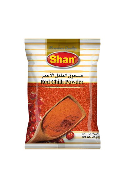 Shan مسحوق الفلفل الأحمر الحار 200 غرام من التوابل المطحونة النقية والحيوية |...