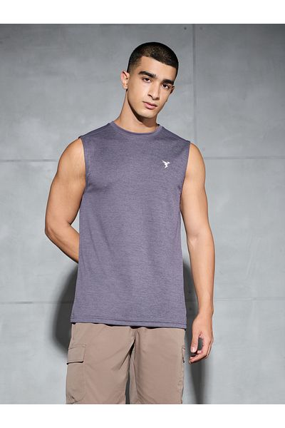 Technosport By Styli Men Melange Slim Fit Sports Innerwear Vest