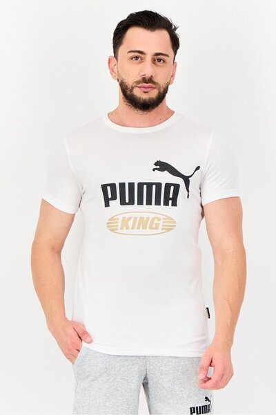 Puma Men Slim Fit Short Sleeve Outdoor T-Shirts, White