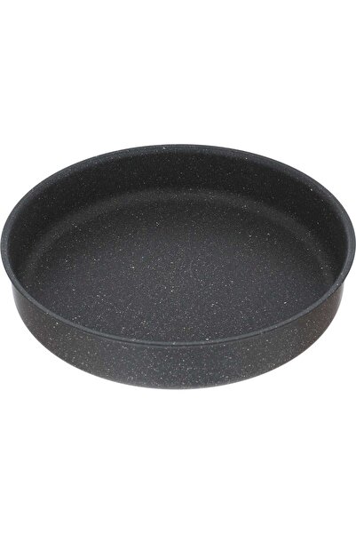 Alsaif Gallery Granite Oven Tray Set, Hashver, 3 Pieces, Turkish, Circular - Dark Grey