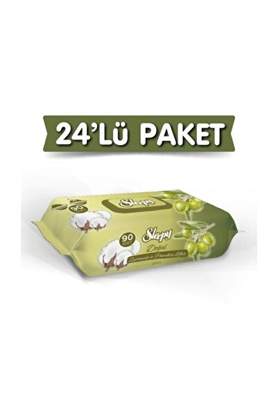 Sleepy Doğal Zeytinyağı Ve Pamuklu Islak Havlu 24 X 90'lı 2160 Yaprak