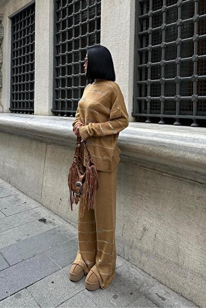 Lijuri Σετ Πλεκτό Ellery Simli -CAMEL