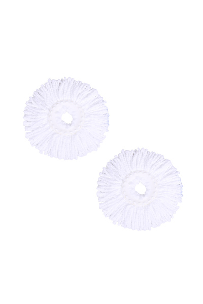 PAA-home Set 2 rezerve mop culoare alb, pentru capul rotativ cu diametrul de ...