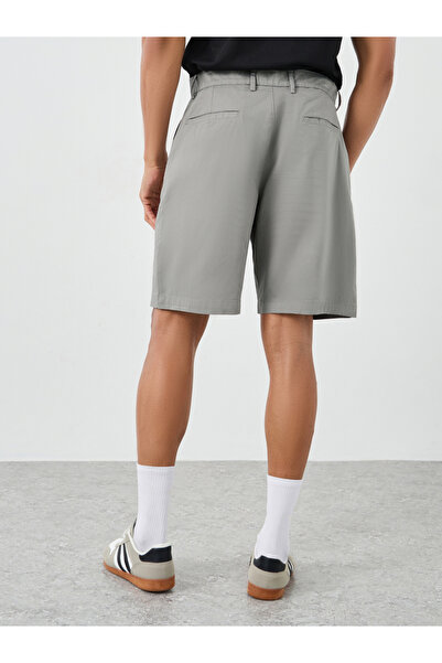 Styli Men Grey Regular Twill Chino Shorts