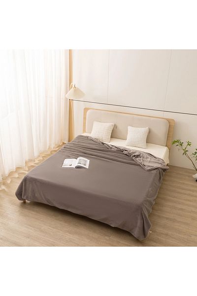 Home Box Lla Ura Rabbit Fur Double Layer King Blanket - 220x240 cm