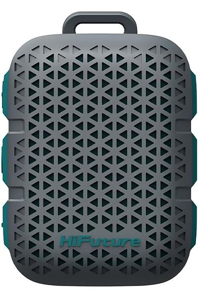 HiFuture Pocket S Mini Portable & Wearable Speaker, 8hrs Playtime, Magnetic Clip-Grey