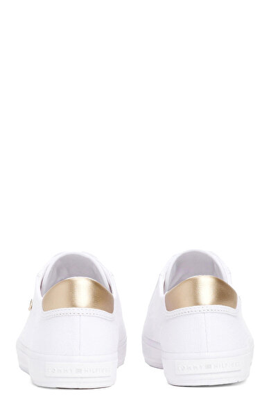 Tommy Hilfiger VULC CANVAS LACE UP SNEAK Beyaz Kadın Sneaker