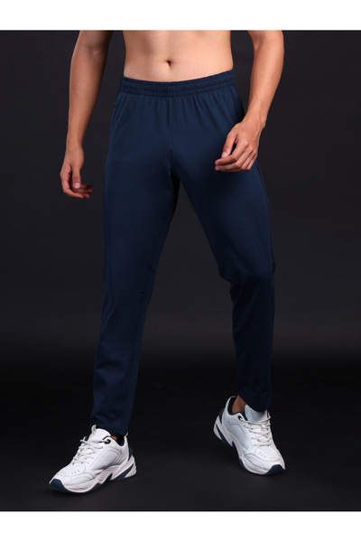 Technosport By Styli Men Solid 4-Way Stretch Track Pants