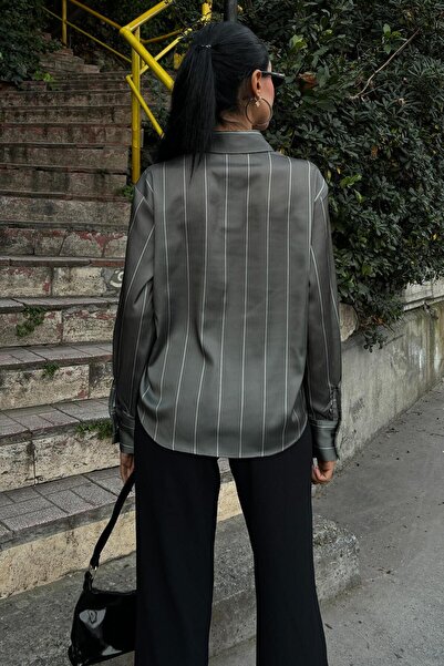 Lijuri Σατέν Premium ριγέ πουκάμισο 3411 R10-A-K5