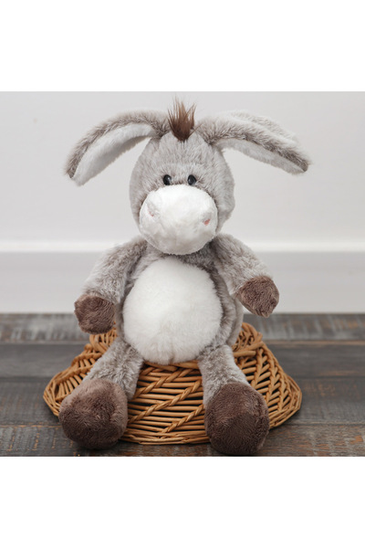 Choice ألعاب حمار قطيفة ناعمة مقاس 32 سم باللون الرمادي - حمار محبب للأولاد و...