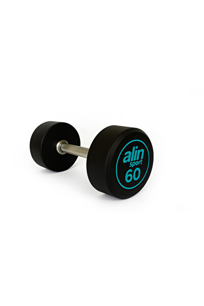Genel Markalar ALİN Sport 60 KG Kauçuk Kaplı Profesyonel Olimpik DUMBBELL ( D...