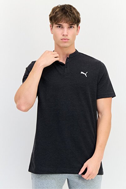 Puma Men Slim Fit Short Sleeves Outdoor T-shirt, Black