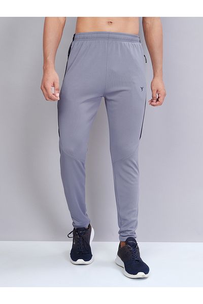 Technosport By Styli Men Contrast Side Panel Slim Fit Track Pants