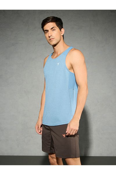 Technosport By Styli Men Melange Slim Fit Scoop Neck Tank