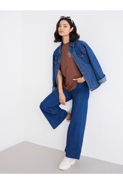 Styli Slogan Print Oversized T-Shirt
