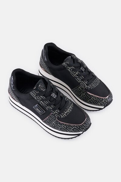 Dkny Women Broad Davie Lace-up Platform Sneakers, Multicolor
