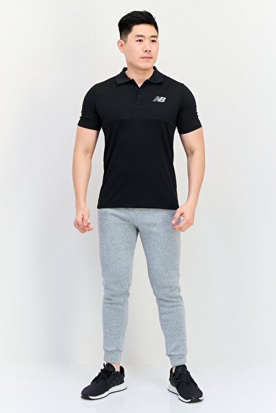 New Balance Men Sportswear Fit Short Sleeve Tennis Polo Shirt, Black
