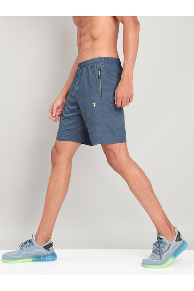 Technosport By Styli Men Melange Slim Fit Shorts