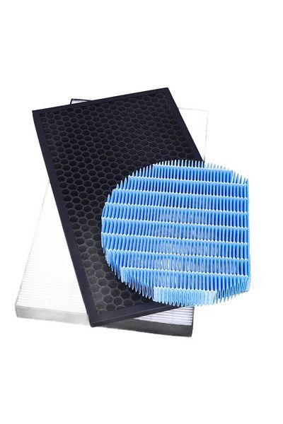 PAA-home Set of 3 HEPA, carbon and humidification filters compatible with Sharp KC-D40E-W KC-D50 KC-E50 KC-F50 KC-D40E