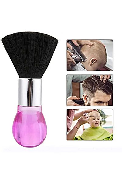 newnet Berber/Hairdresser Ense Brush with Knob / Bristle Cleaning Brush Colorful
