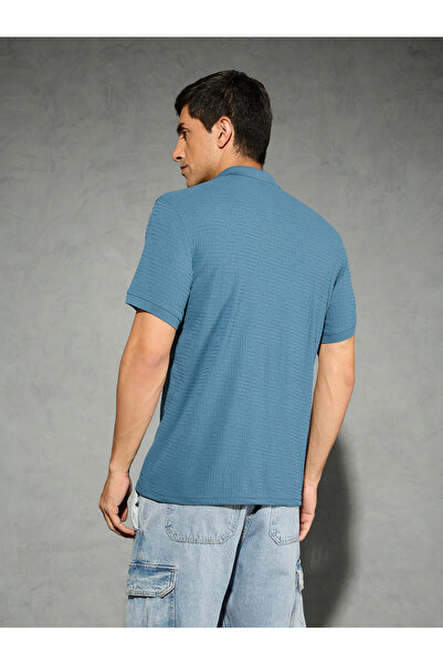 Technosport By Styli Men Jacquard Slim Fit Sports Polo