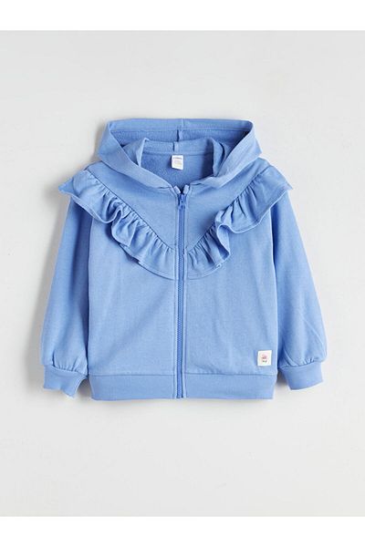 LC Waikiki Quality Parts from Celebi Store |   Hooded Zippered Girl's Sweatshirt