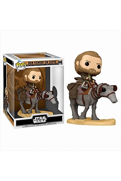 Funko Figurină POP Deluxe, FunKo, Star Wars Obi-Wan/Ben Kenobi pe Eopie, 25cm