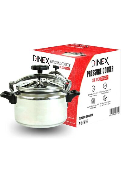 Dinex طنجرة ضغط دينكس، 20 لتر، 32 سم، فضي