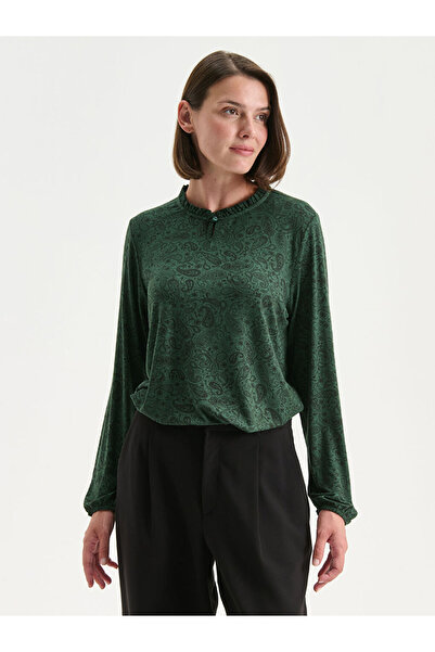 LC Waikiki نصائح خالدة من متجر تايمليس ستور |   بلوزة منقوشة برقبة دائرية