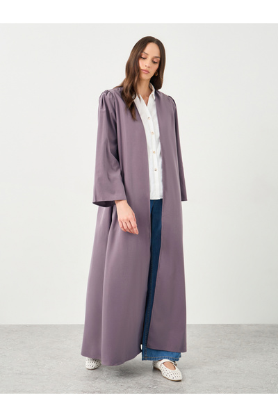 Styli Women Purple Front Open Regular Fit Kimono