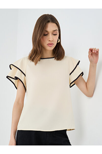 Styli Women Frill Layered Sleeve Blouse