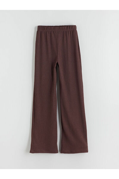 LC Waikiki Create Your Style from Uzg Store |   Textured Women's Trousers with Elastic Waist