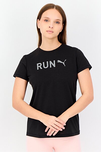 Puma Women Sportswear Fit Short Sleeves Running T-shirt, Black