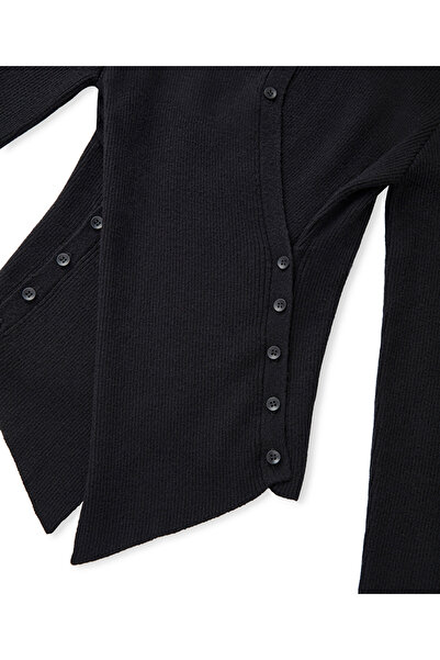 İpekyol Asimetrik düğmeli triko