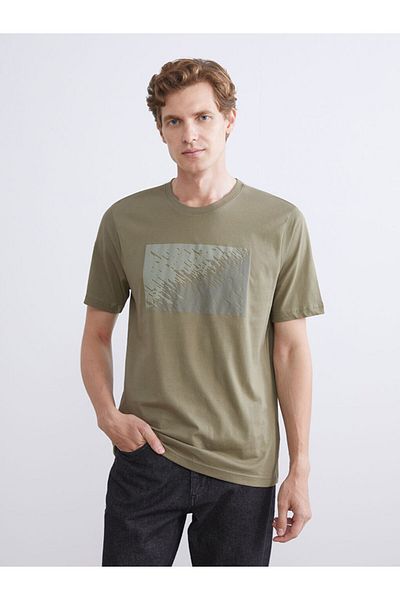 LC Waikiki Quality Parts from Celebi Store |   Crew Neck Short Sleeve Printed Combed Cotton Men's T-Shirt