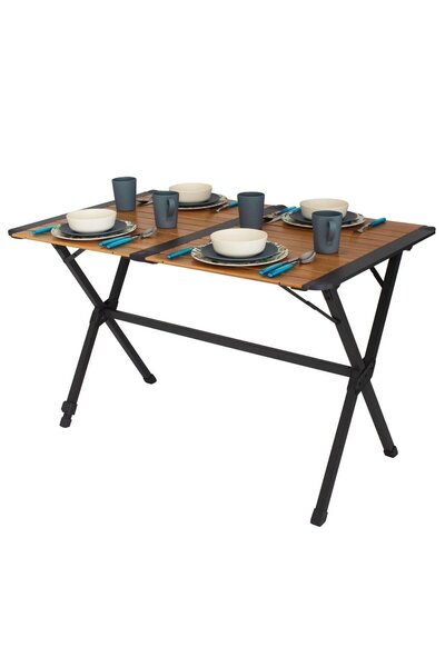 EURO TRAİL Eurotrail Chambery Bamboo Camping Table M – 110x70