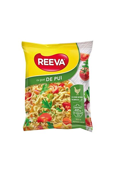 OEM REEVA Instant Noodle Soup with Chicken Flavor, Quantity 85 g