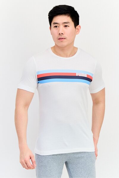 Puma Men Sportswear Fit Short Sleeves Outdoor T-Shirt, White