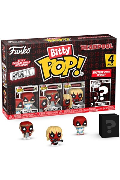 Funko Set 4 figurines Bitty POP! Deadpool - Sleepover, Larp, Heavy Metal, Surprise Figure