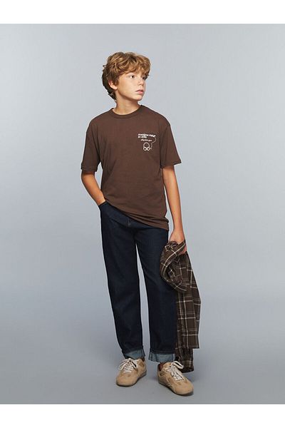 LC Waikiki Quality Parts from Celebi Store |   Crew Neck Slogan Printed Boys' T-Shirt