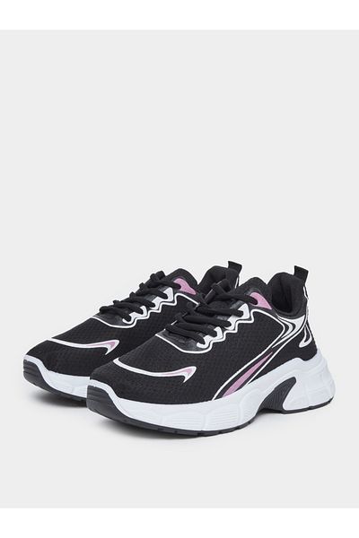 Styli Casual Color Block Bow Detail Shoes